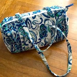 Vera Bradley Mediterranean White Duffel Bag